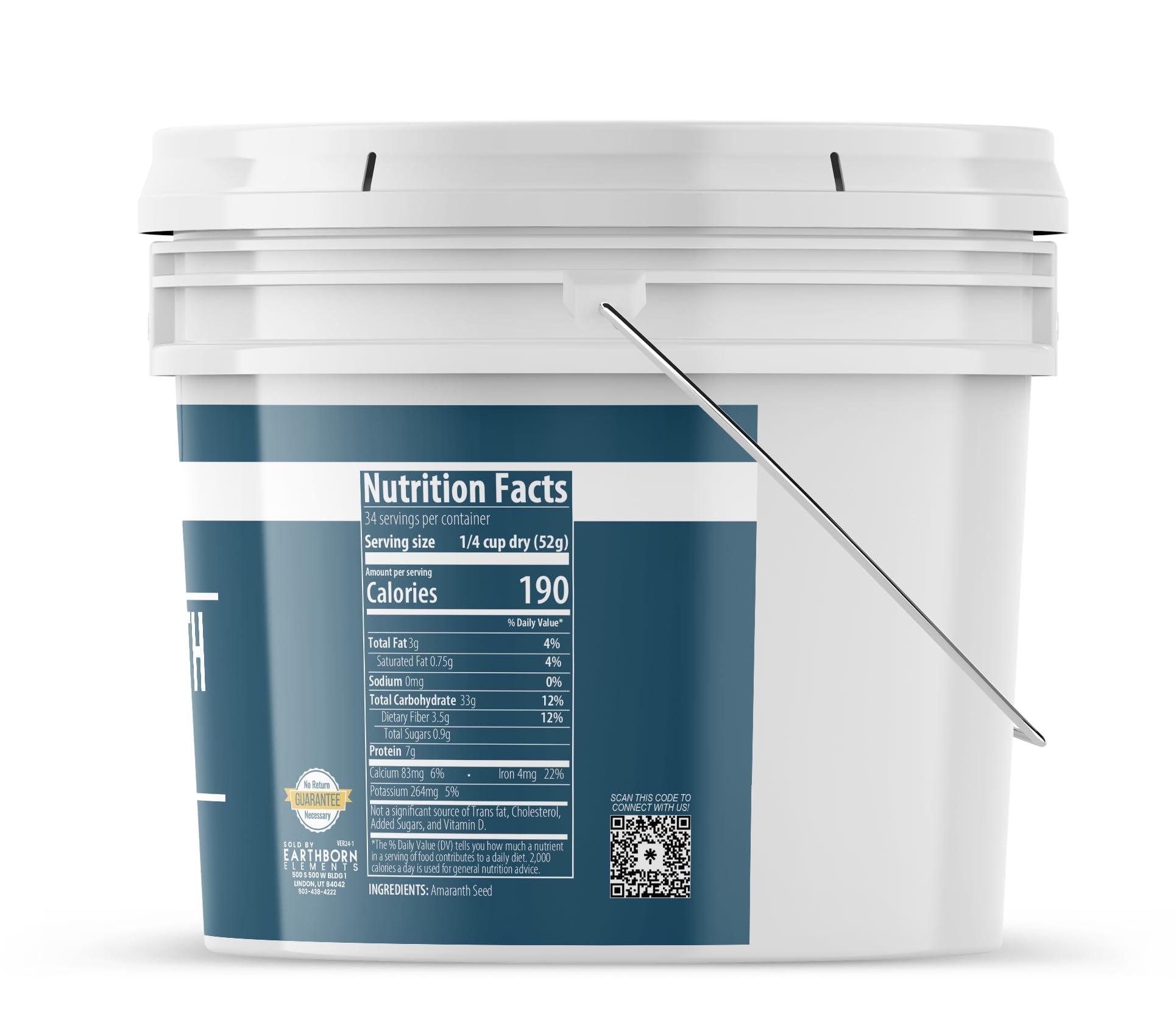 Earthborn Elements Earthborn Elements Amaranth Flour 1 Gallon Bucket, Gluten-Free, Alternative Flour