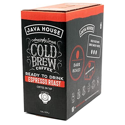Java House Java House dark roast Liquid Cold Brew Coffee On Tap, Espresso, 128 Fl Oz