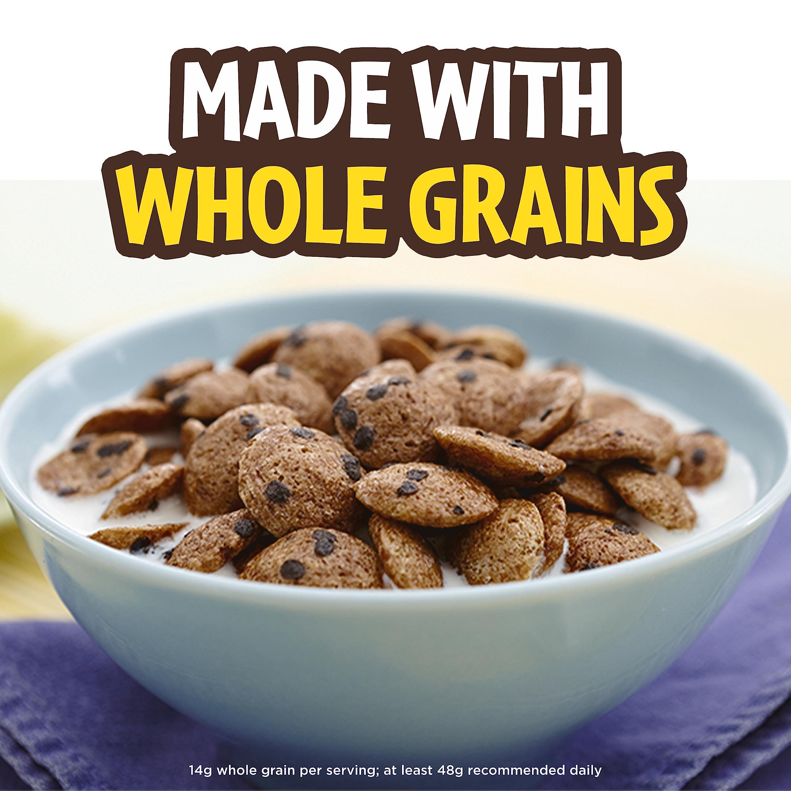 Cookie Crisp Cookie Crisp Breakfast Cereal, Chocolate Chip Cookie Taste, Made With Whole Grain, Giant Size, 26.3 oz (Pack of 2)