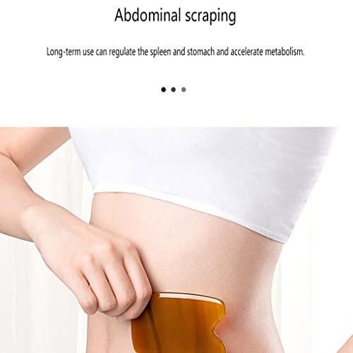 ZHAO SHOP Natural Horn Scraping Board Gua Sha Massager for Body Facial Care Trigger Point Massage Tool