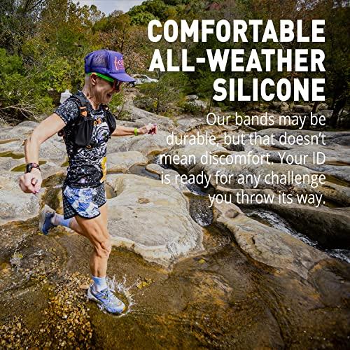 Road ID Road ID Medical Alert Bracelet for Men and Women - Stretchable and Comfy Silicone Bracelets for Identification, Emergency & Medical Information for Athletes & Travelers (13mm Wide)