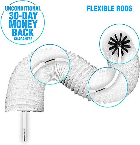 SP HOME GOODS The Professional Dryer Vent Cleaner Kit -(30-Feet) Innovative Lint Remover Reusable Strong Nylon| Flexible Lint Brush with Drill Attachment for Faster Cleaning