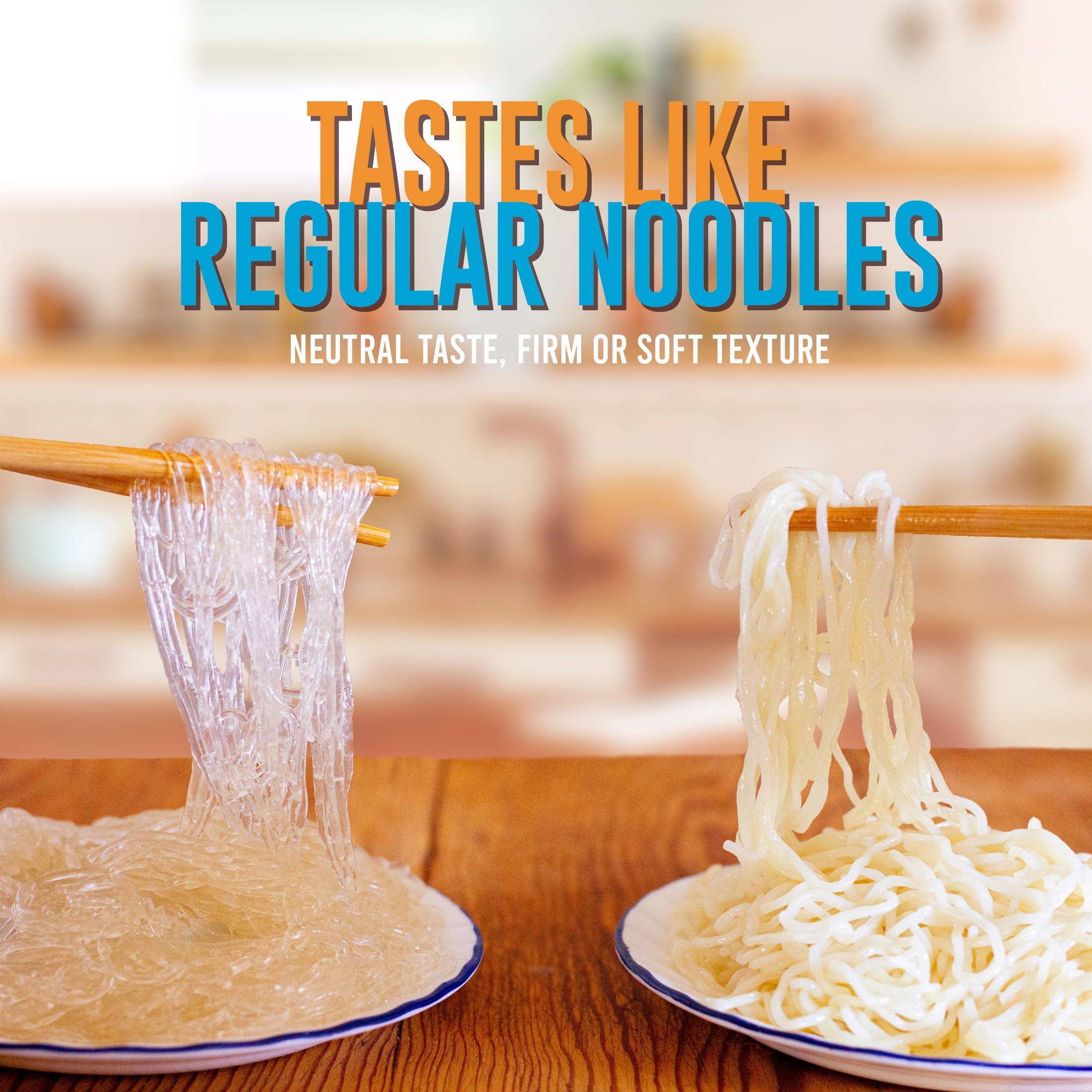 SEA TANGLE NOODLE COMPANY Sea Tangle Organic Green Tea Kelp Noodles (12oz) - Low Calorie Asian Noodles for Healthy Noodle Dishes - Gluten Free, Keto Noodle Sub for Rice Noodles, Glass Noodles, Pad Thai Noodles, Vermicelli