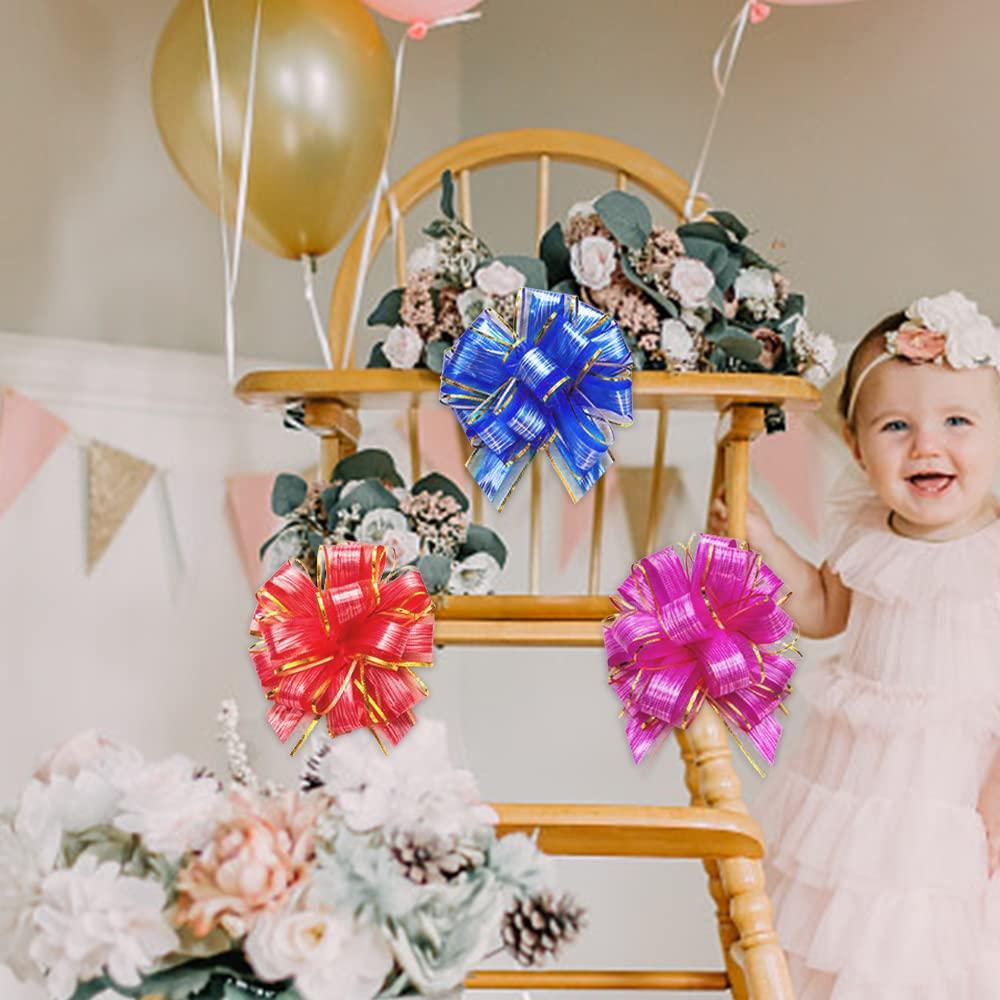 BOOMJOY BOOMJOY PVC Cleaning Gloves, Heavy Duty Dishwashing Gloves, Reusable Medium Gloves for Kitchen, Bathroom, Gardening, Working, Pet Care - Pink & Blue & Yellow, 3 Pairs, Size M