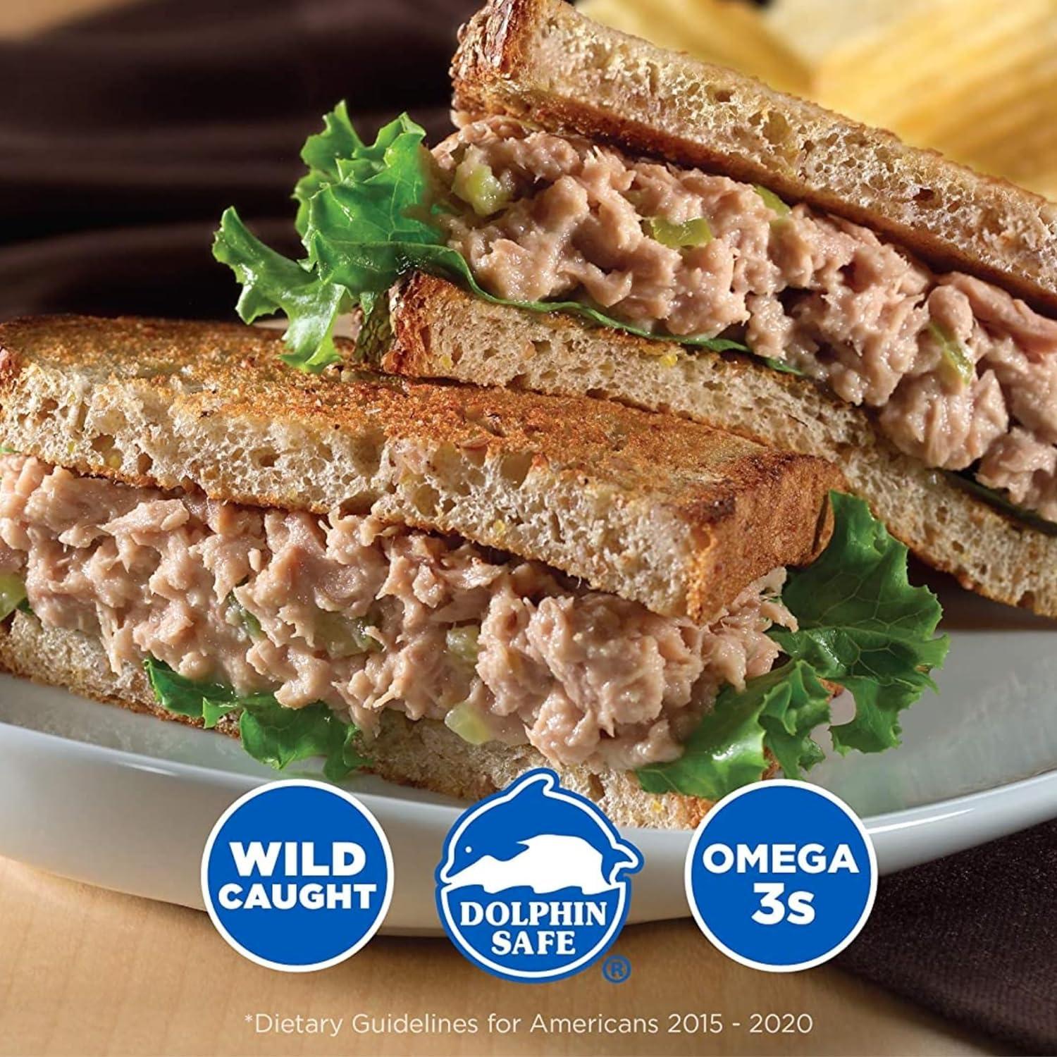 Edaze Tuna Salad with Crackers Kit Ready to Eat with Spoon Convenient Protein Shelf Stable for Lunchboxes Office Camping Picnic Summer Cookouts Home Healthy Snacks 3oz Pack of 12 w/Tote & Bonus Porte Pot