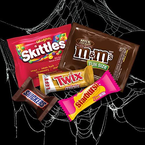 Mars M&M\'S, SNICKERS, TWIX, STARBURST & SKITTLES Halloween Chocolate Candy Fun Size & Minis Variety Mix 127.78-Ounce 350-Piece Bag
