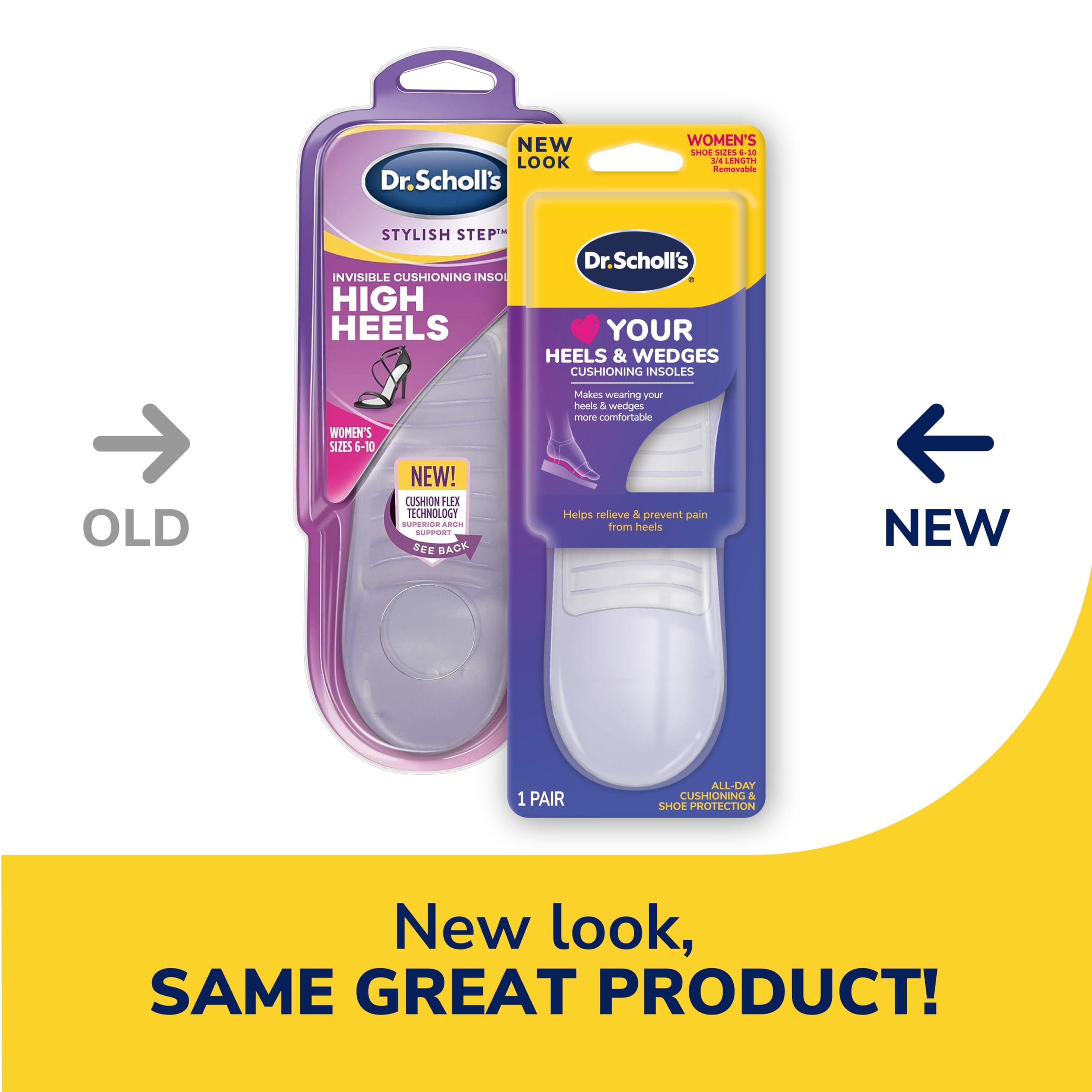 Dr. Scholl\'s Dr. Scholl\'s Love Your Flats & Sandals and Heels & Wedges 3/4 Length Insoles, All-Day Comfort, 1 Pair Each