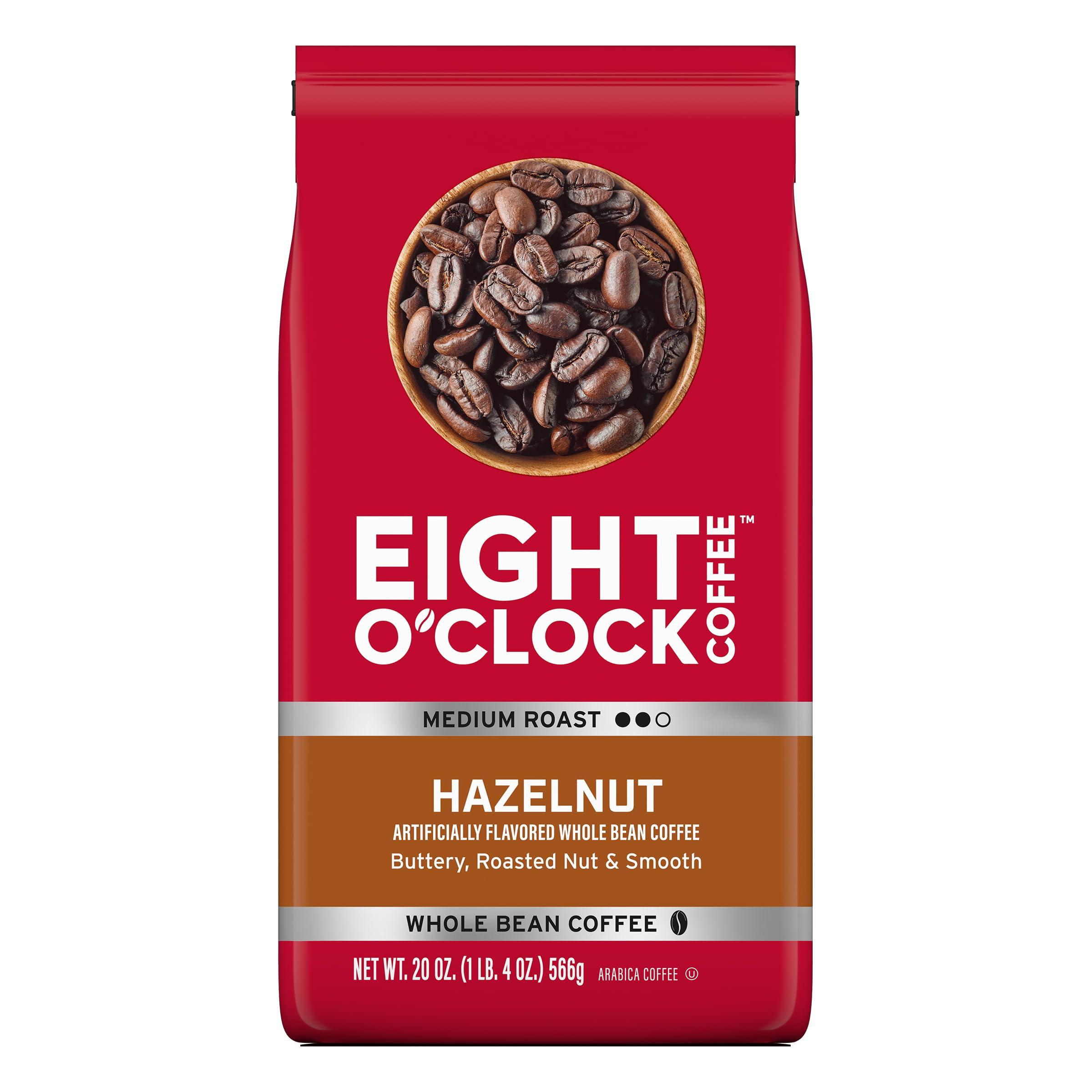 Eight O'Clock Coffee Eight O'Clock Coffee Hazelnut, Medium Roast, Whole Bean Coffee, 20 Ounce 100% Arabica, Kosher Certified