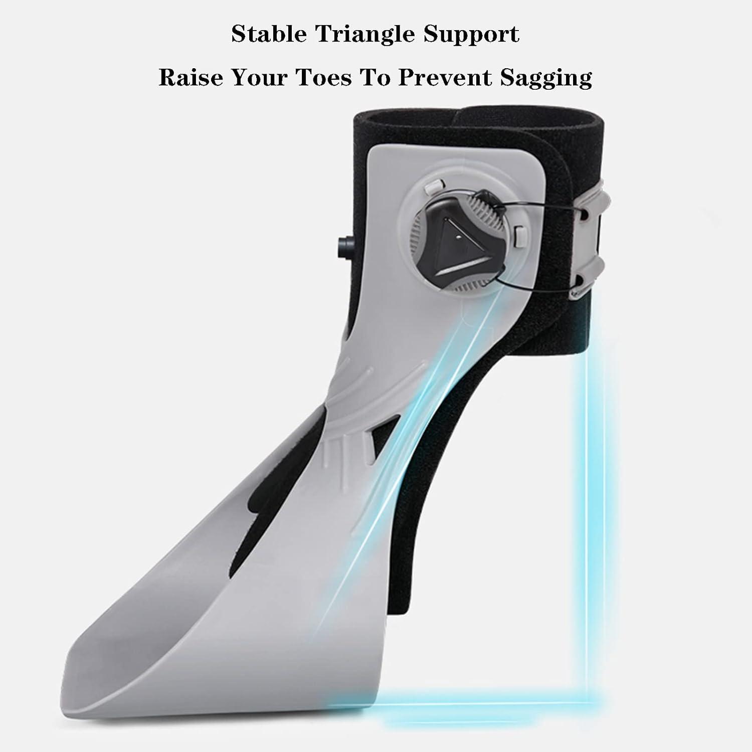 KarFri KarFri Ankle Foot Orthosis Support For Fracture Fixed Foot Drop Orthosis AFO Brace Foot Varus Correction Support Stroke Hemiplegia Rehabilitation Equipment (Color : Right Foot, Size : Medium)
