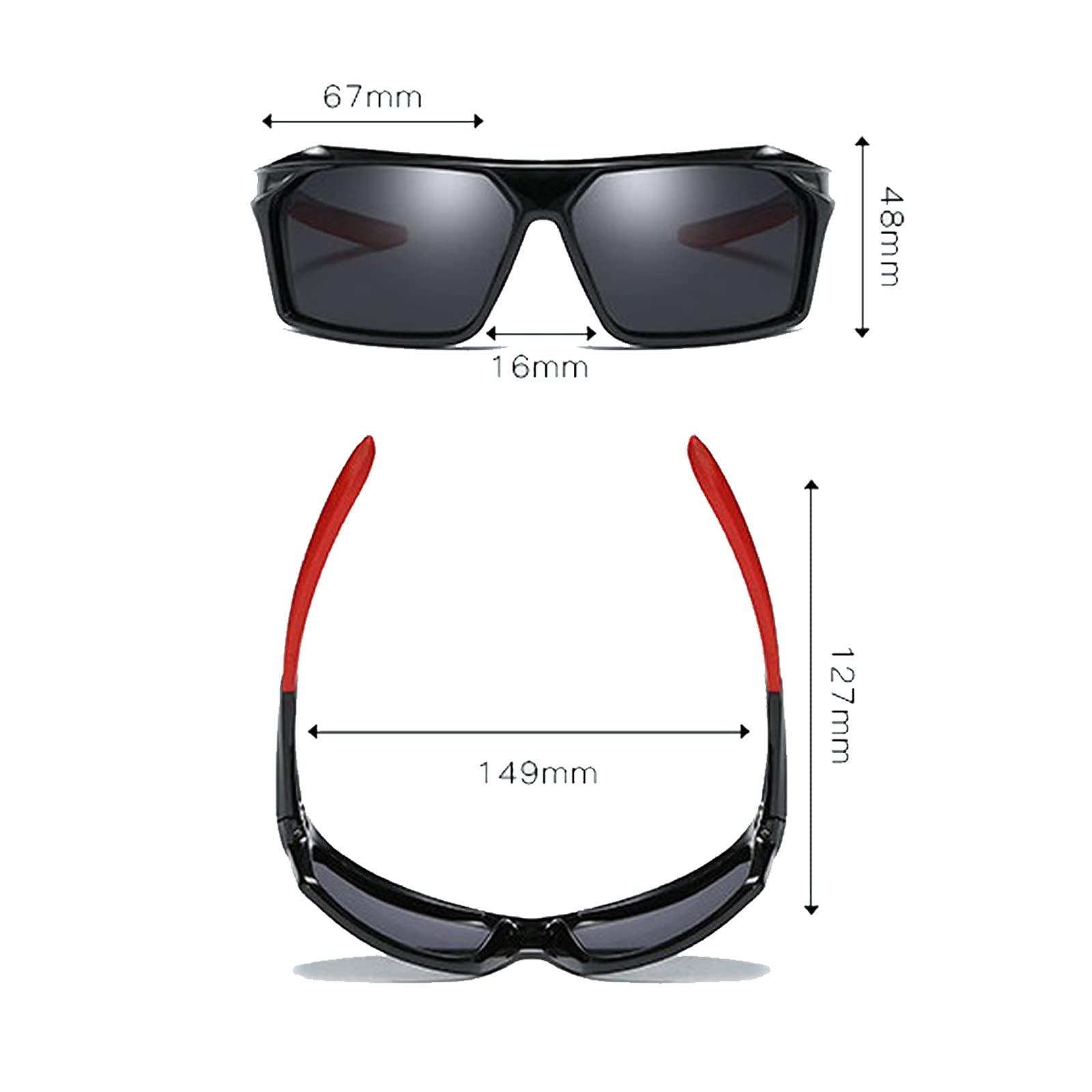 COTIA COTIA Men's Outdoor Driving Sports Full Reading Sunglasses Cycling Classic Reader Magnification Presbyopic Sun Glasses (black, 0)