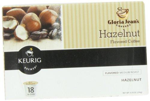 Keurig Gloria Jean's Hazelnut Keurig K-Cups, 18 count