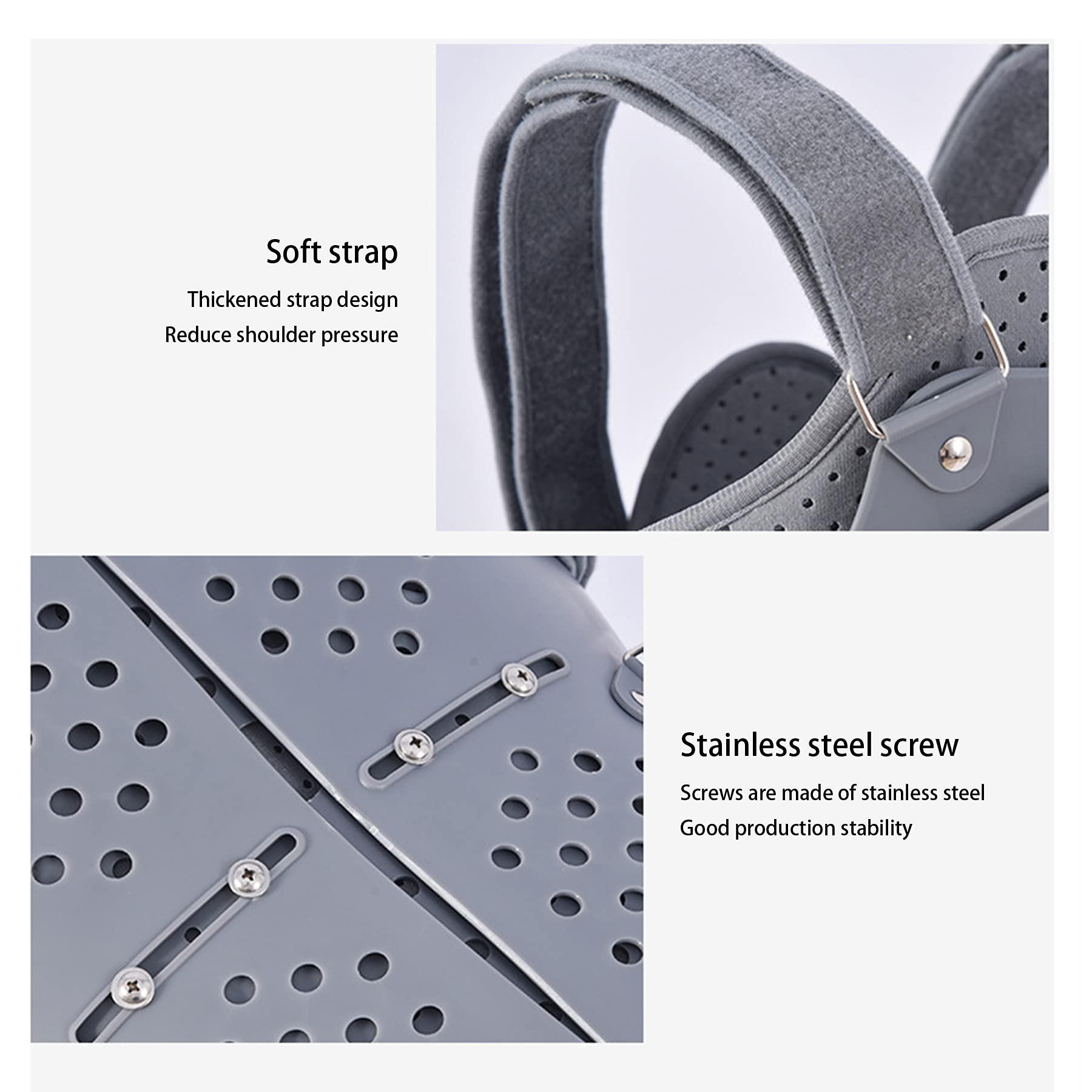 WILLQ Thoracolumbar Fixed Support Thoracic and Lumbar Support for Osteoporosis Post Surgery Support Mild Scoliosis with Removable Inflatable Airbag Men Women Lumbar Spine Orthosis