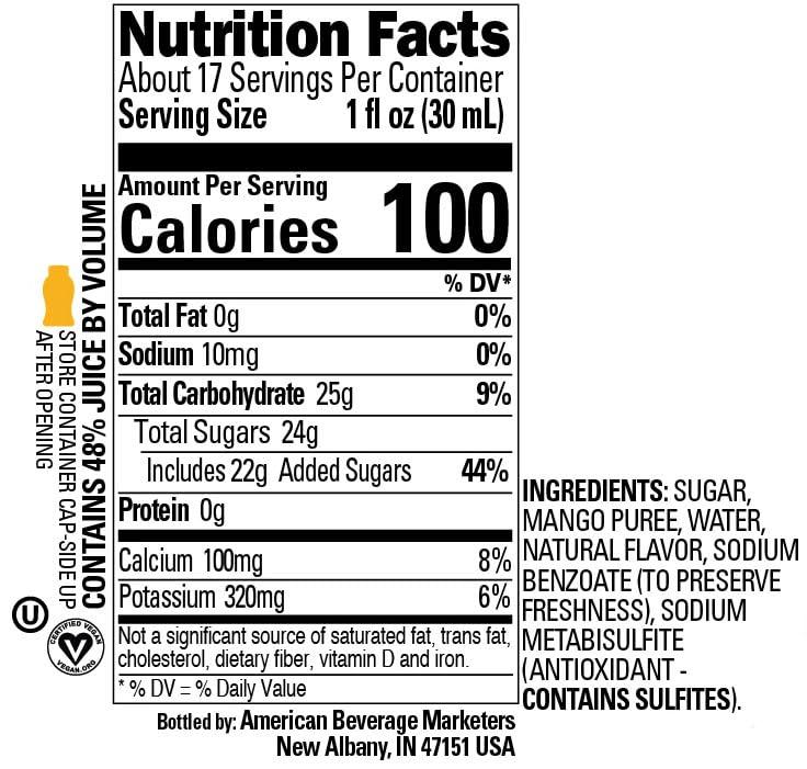 Reàl Infused Exotics Mango Reàl Infused Exotics, Mango Puree Infused Syrup, 16.9 FL OZ Squeezable Bottle (Pack of 3)