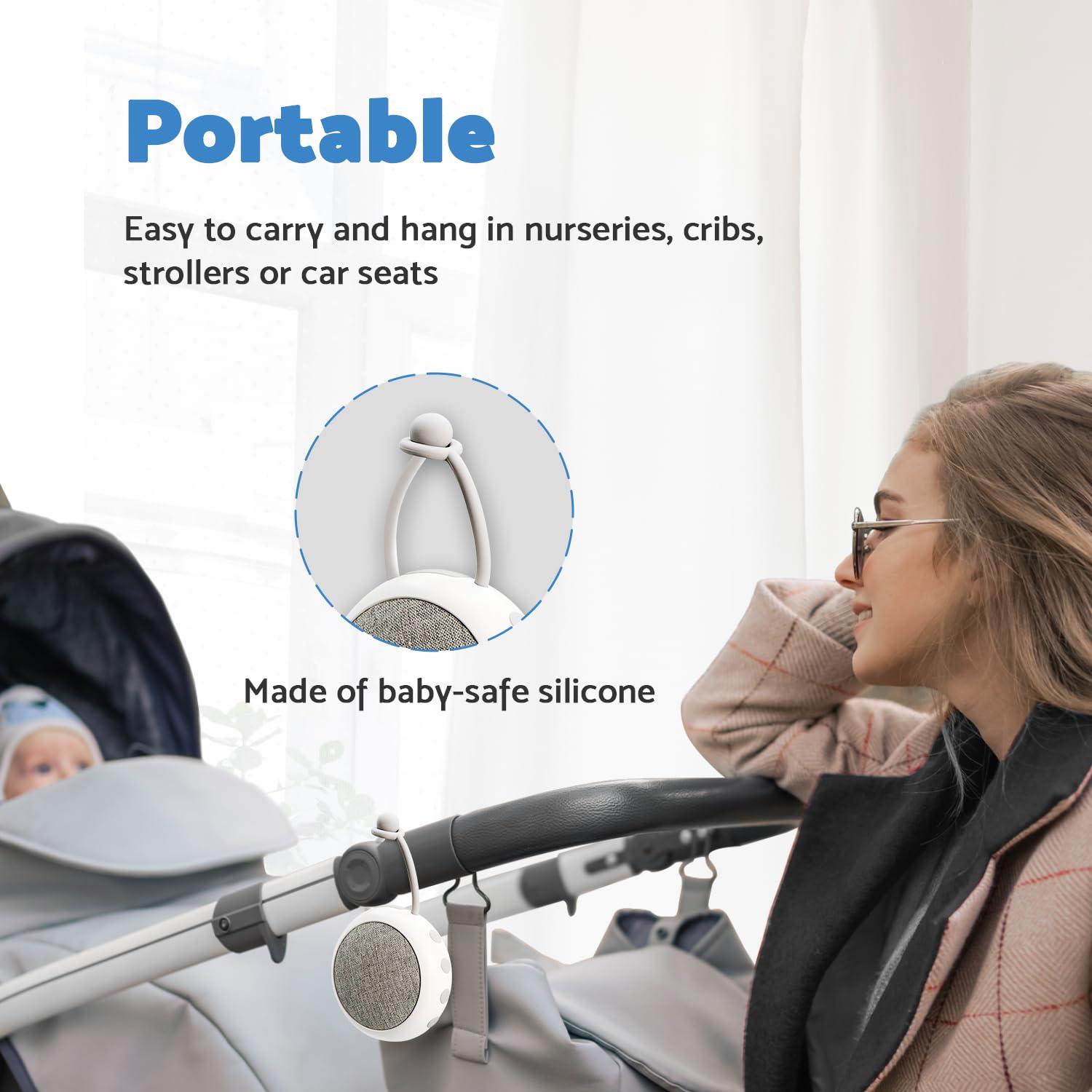 DAZZY DOT DAZZY DOT Rechargeable Puck Lights 2 Pack, Portable White Noise Sound Machine Baby