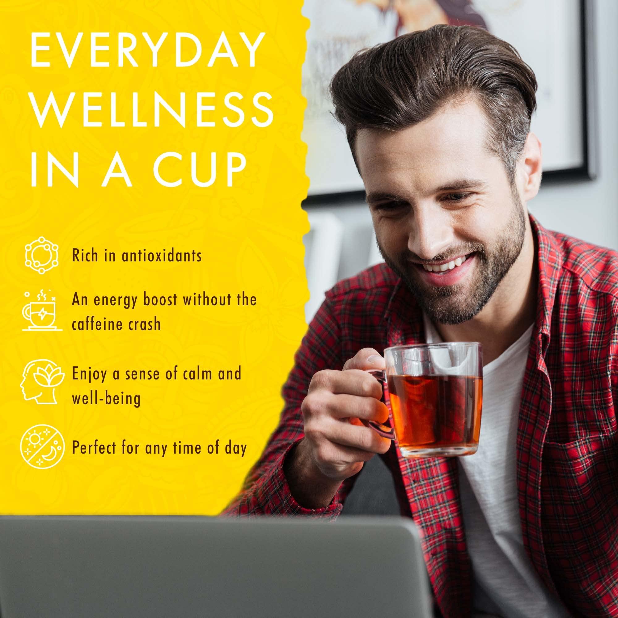 HAWAIIAN NATURAL TEA Hawaiian Natural Tea Pineapple Strawberry Flavored Organic Tea - Tropical Fruit Green Tea Blend with White Tea - Perfect Daily Cup & Gift for Tea Lovers - 60 Tea Bags