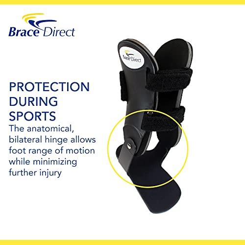 Brace Direct Brace Direct Semi-Rigid Active Ankle Brace Stabilizer for Sprain Support and Protection for Volleyball, Basketball, Football and more - Men and Women