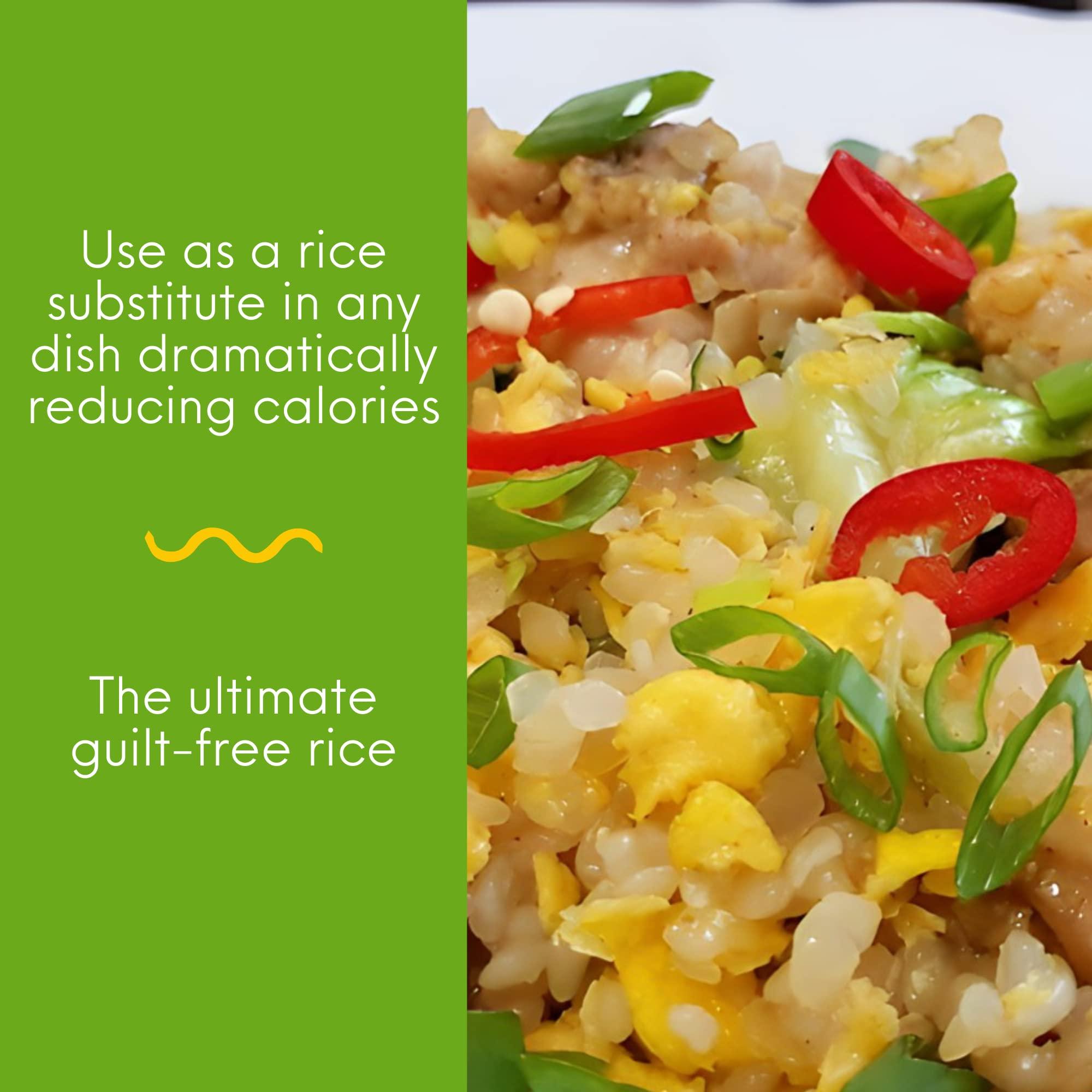 Miracle Noodle Miracle Noodle Miracle Rice - Plant Based Shirataki Konjac Rice Keto, Vegan, Gluten-Free, Soy Free, Low Carb Rice, Low Calorie Rice, Kosher, Paleo, Dairy Free, Shirataki Rice - 8 Oz, 6-Pack