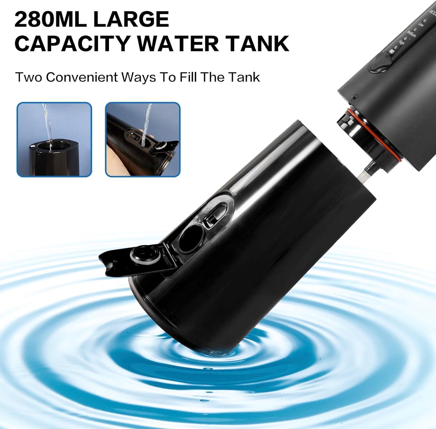 Estlily Electric Ear Cleaner for Earwax Removal: Ear Wax Removal Kit with 8 Rreusable Irrigation Tips - Water Powered Ear Cleaning Tool - Ear Irrigation Flushing System for Adults