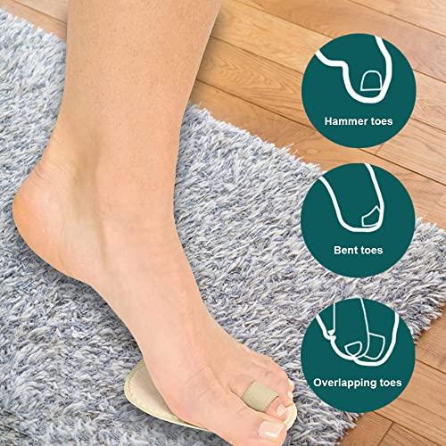 Betinyar 6 Pieces Hammer Toe Straightener, Toe Splint, Toe Regulator Hammer for Crooked Toes, Hammer Toes, Claw Toes and Overlapping Toes