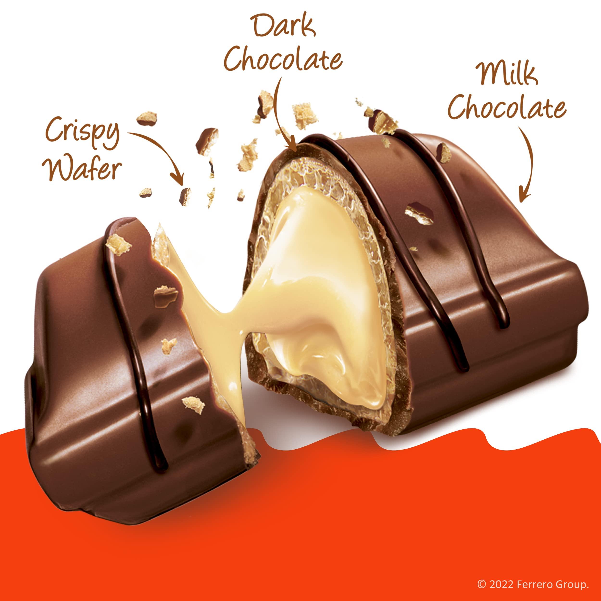 Kinder Bueno Kinder Bueno Mini, 125 Count Party Pack, Milk Chocolate and Hazelnut Cream, Individually Wrapped Chocolate Bars, 23.8 oz