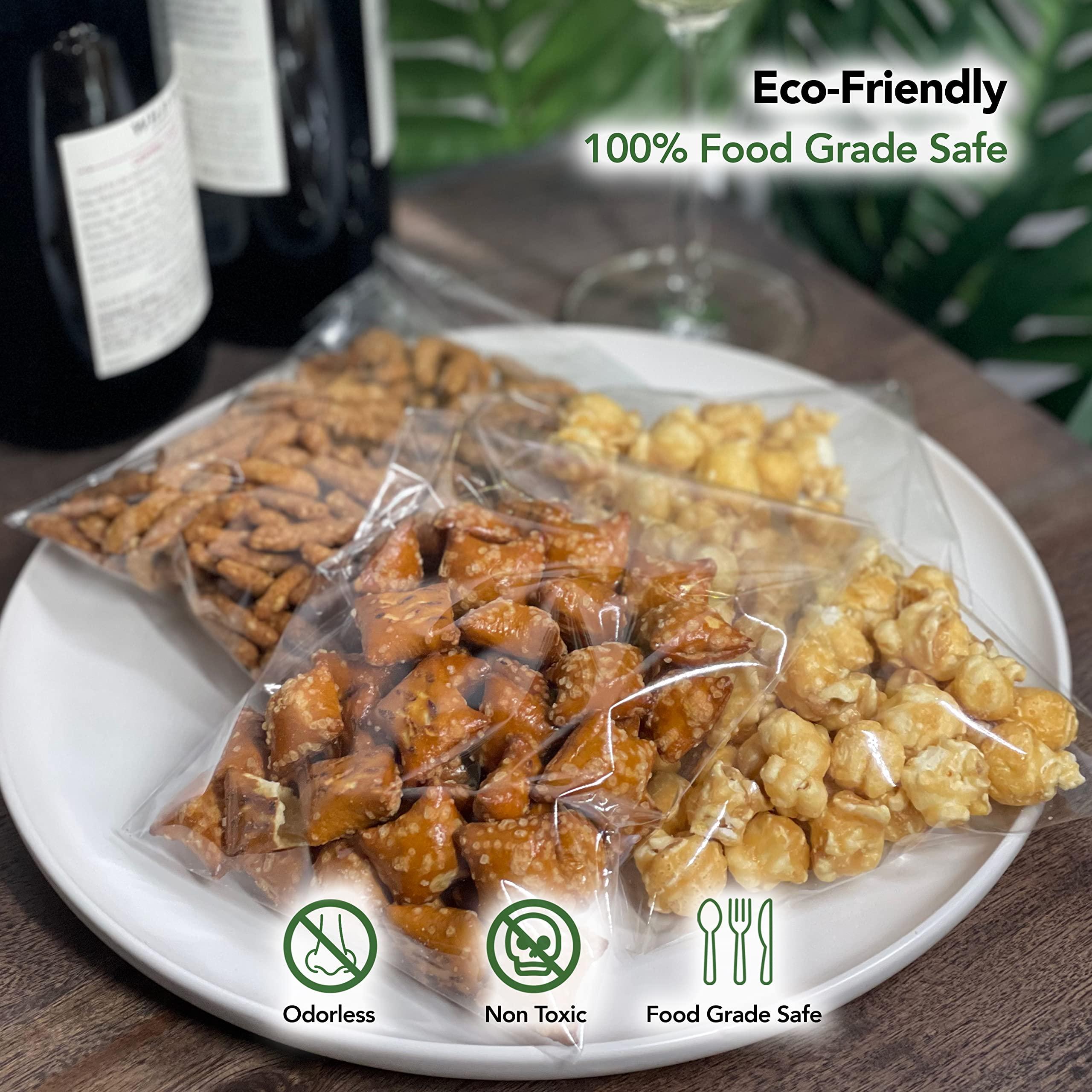 Seal Fresh Seal Fresh Self Sealing Cellophane Bags  9\" x 12\" (200 Count)  Clear Plastic Resealable Cellophane Bag  Cellophane Treat Bags, Cookie Bags for Packaging, Candy Bags, Cello Bags, Pastry Bags