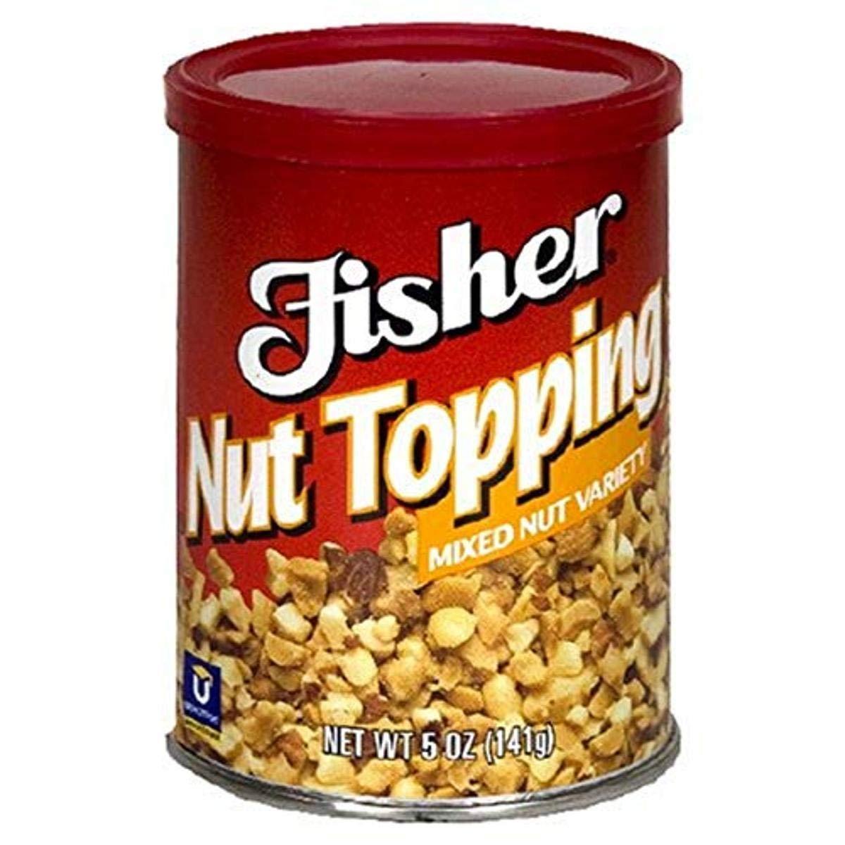 Fisher Fisher Nut Topping, Mixed Nut Variety, 5-Ounce Can