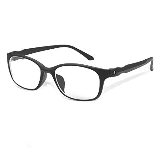Vepiant Vepiant Nearsighted Distance Glasses For Men and Women Retro Myopia Glasses TR90 Lightweight Shortsighted Eyeglasses Black Full Frame Eyewear Blue Light Filter Spectacles THESE ARE NOT READING GLASSES