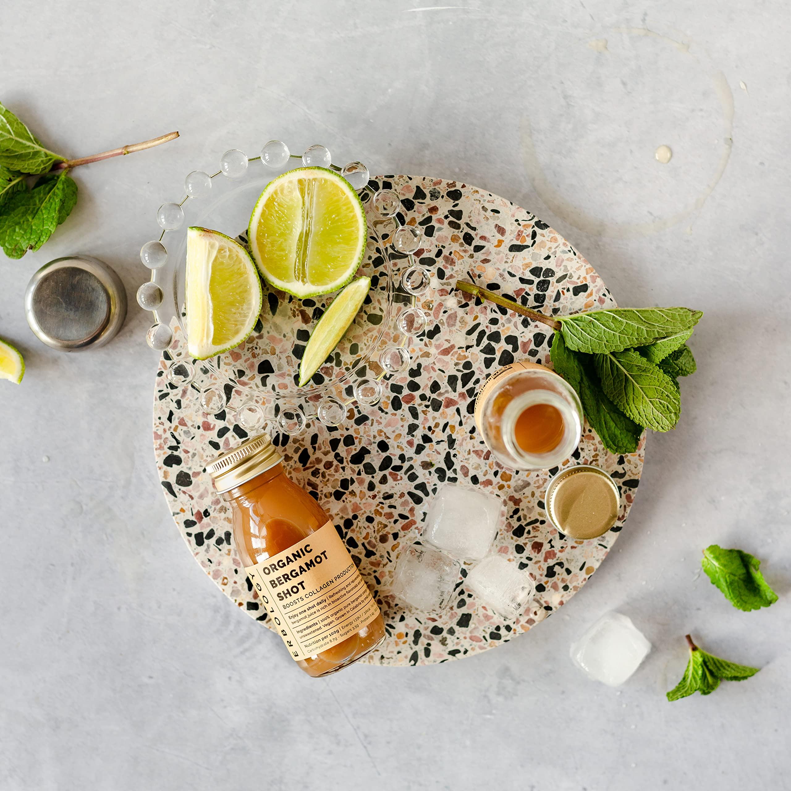 Erbology 100% Organic Bergamot Juice 12 Daily Shots (2 fl oz) - Supports Immunity and Collagen Production - High in Vitamin C and Bio-active Flavonoids - Straight from Farm in Italy - Undiluted - No Added Suga