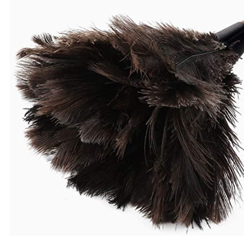 Roexboz Roexboz Feather Duster Washable Soft Duster Antistatic Animal Feather Brush Natural Ostrich Feathers with Long Wooden Handle Feather Duster for House car