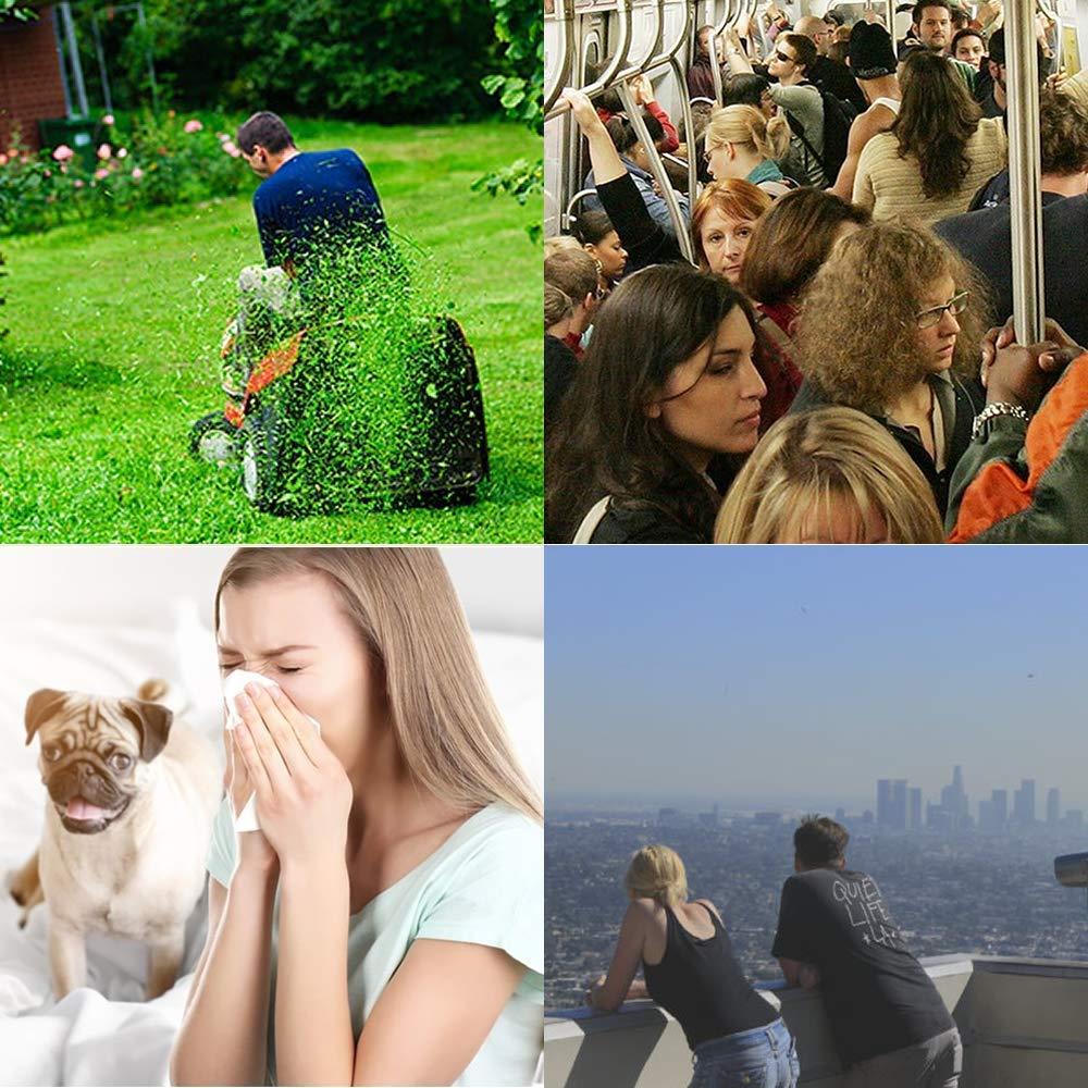 WoodyKnows WoodyKnows Super-Defense Nasal Filters, Seasonal Allergies and Industrial Pollution aid, Public Transportation and pet Grooming Protection (Round, XL, 6 Pack)