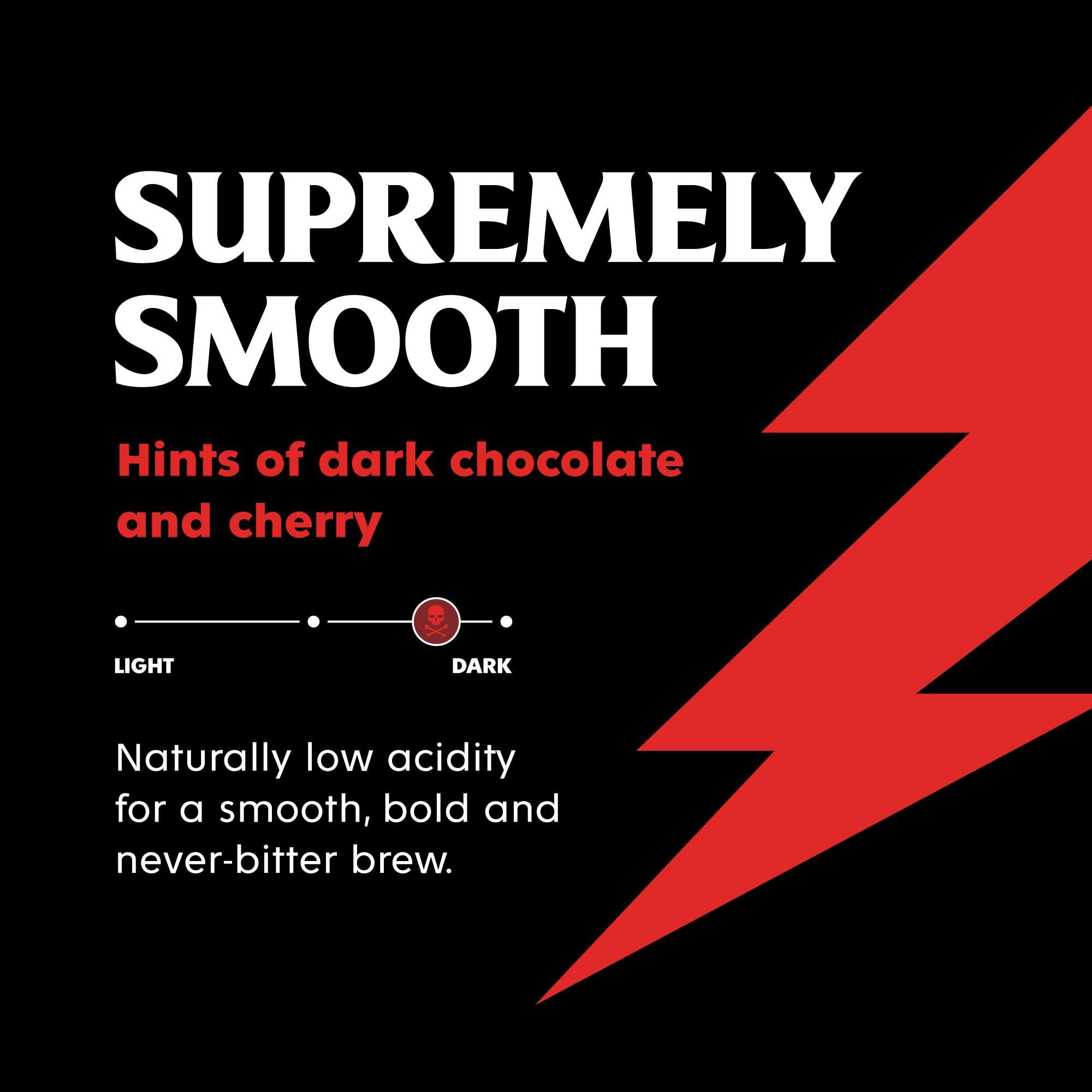 Death Wish Coffee Co. Death Wish Coffee, Capsules Compatible with Nespresso Original Machines, Dark Roast