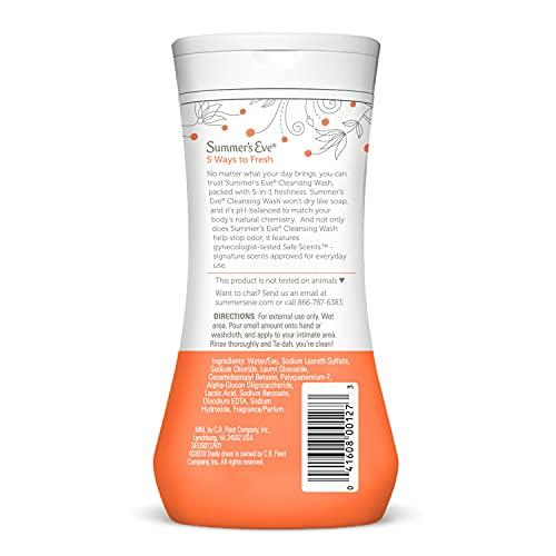 Summer's Eve Summer's Eve Cleansing Wash | Morning Paradise | 9 Ounce | Pack of 1 | pH-Balanced, Dermatologist & Gynecologist Tested