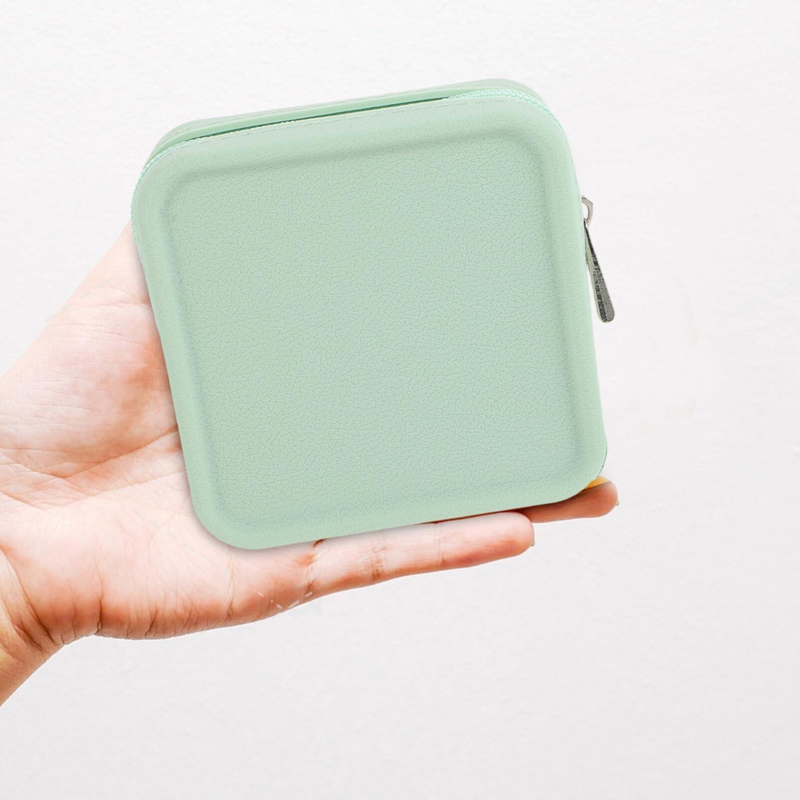 SOLUSTRE SOLUSTRE Sanitary Pad Bag Feminine Bag Sanitary Bags Tampon Holder for Purse Tampon Pouch Feminine Bag Tampon Bag for Purse Small Period Bag Travel Container Ocean