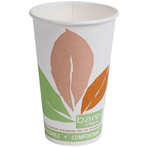 Dart Solo Dart Solo 316PLA-J7234 Bare Eco-Forward 16 oz. Paper Hot Cup - 1000/Case