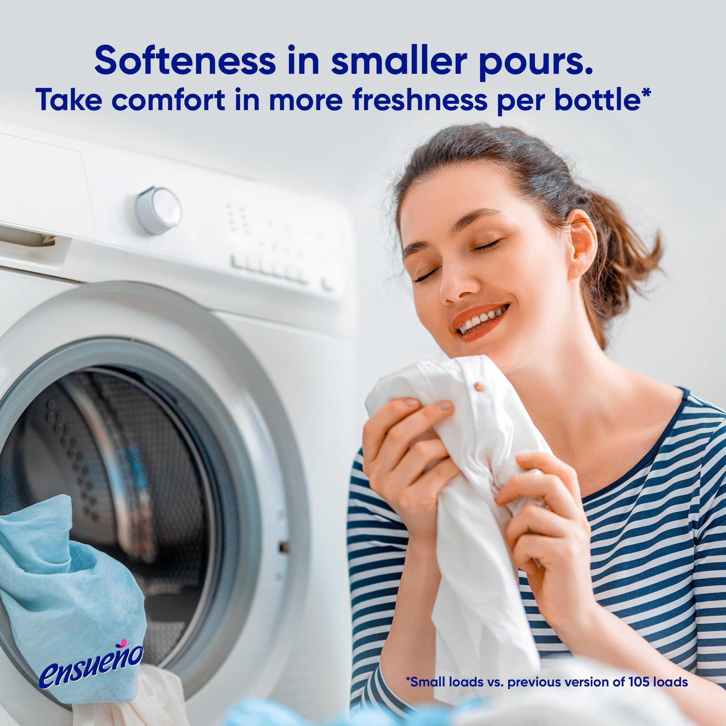 ENSUEÑO Ensueño - Max Liquid Fabric Softener- With Long-Lasting Freshener And Wrinkle Eliminating formula, Spring Fresh Scent - (125 oz)