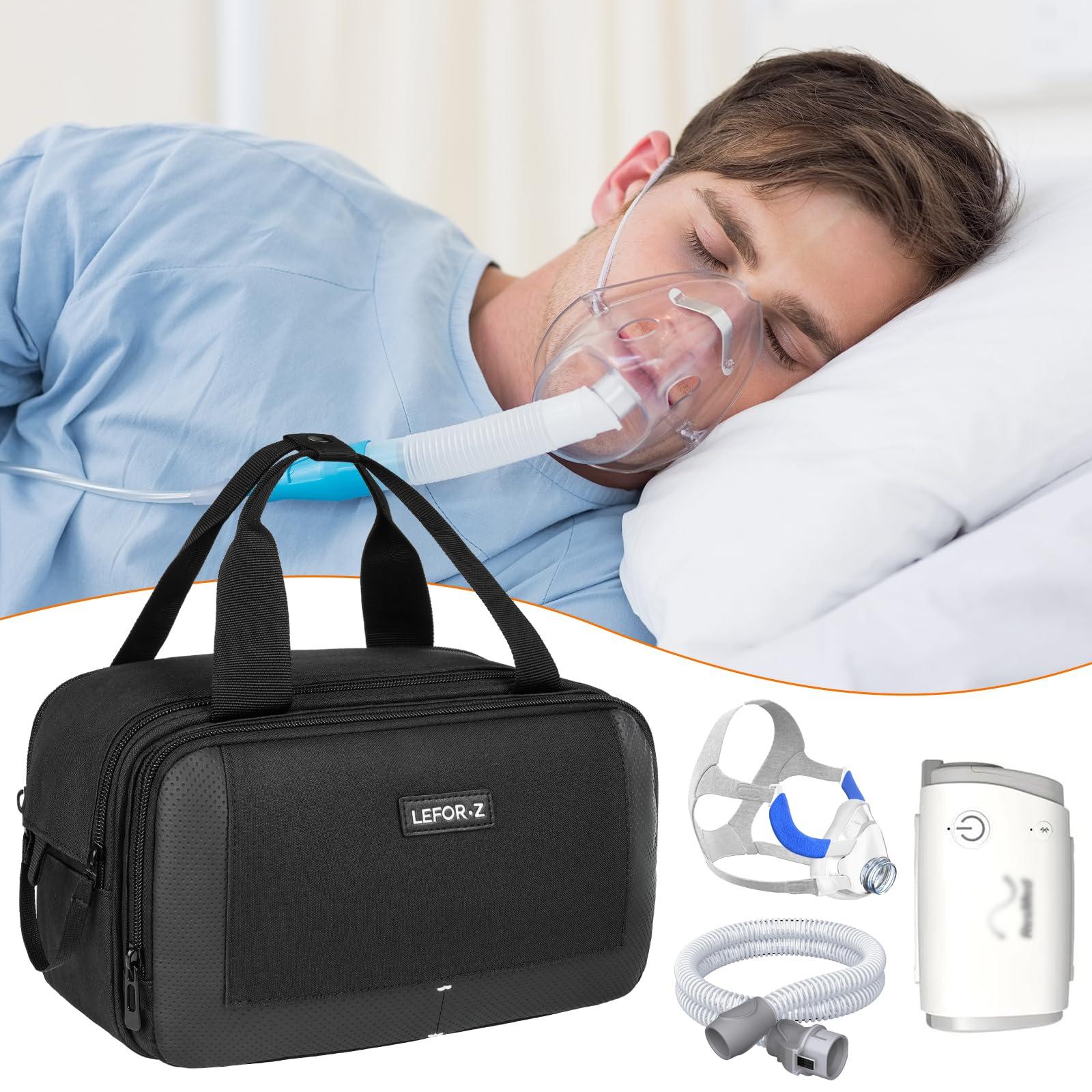 LEFORZ LEFORZ Travel Carrying Bag Compatible with ResMed AirMini/Z2 Auto CPAP Machine and Accessories,Portable Storage Organizer Case Fits for CPAP Equipment and Supplies(Bag Only)