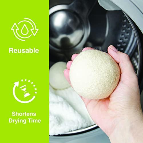 Evriholder Evriholder - Dryer Balls - Wool Dryer Balls - Dryer Balls Laundry Reusable - Fabric Softener Ball - Laundry Dryer Balls - 6 Pack