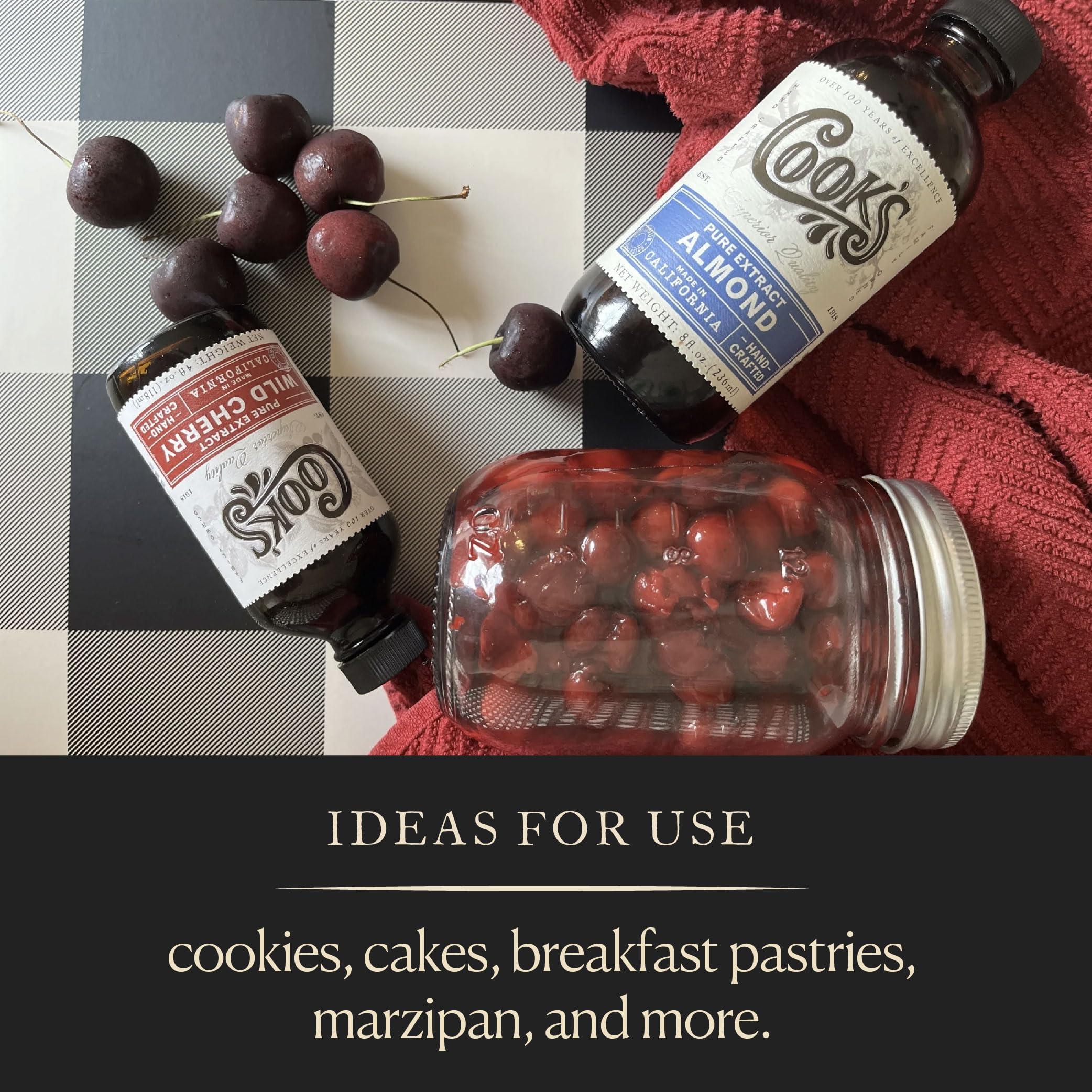 COOK'S Cooks, Pure Almond Extract for Baking, Cooking, and Mixology, Allergen Free Almond Flavoring Extract, 32 oz