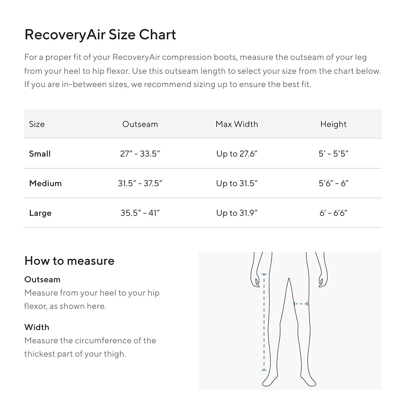 TheraGun TheraGun Therabody RecoveryAir PRO Massage Compression Boots - Leg Compression Sleeve & Massager for Circulation & Pain Relief, Muscle Recovery, Swelling and Stiffness in Knee & Calf (Small - 2nd Gen)