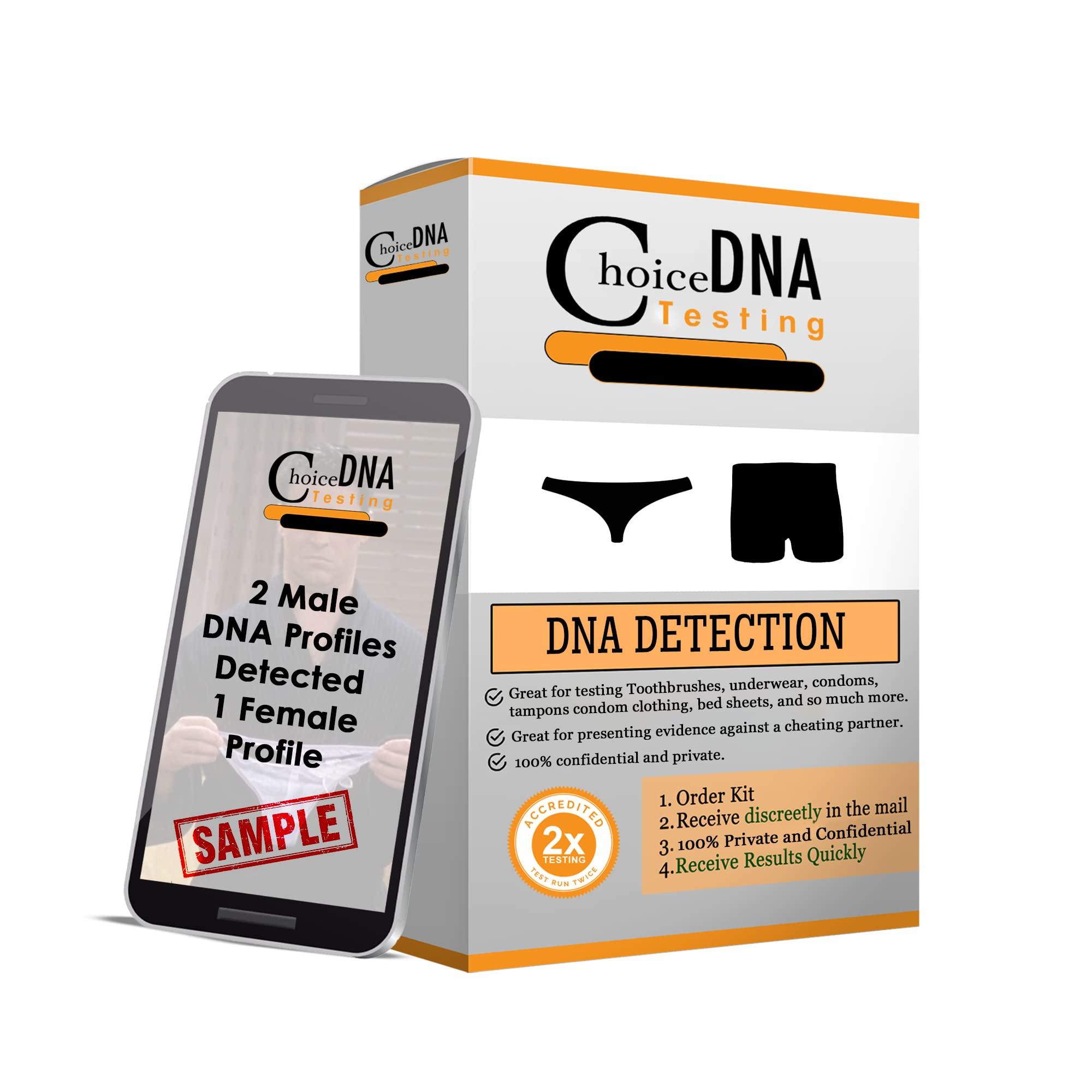 CHOICE DNA TESTING Infidelity Lab Based Male & Female DNA Detection - Includes Return Shipping to Lab (Male and Female DNA Detection)