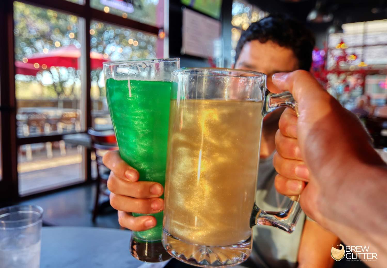 Bakell Brew Glitter - Green (50g 1x Pump) | Edible Glitter for Cakes, Cupcakes, Cake Pops, Drinks, Desserts by Bakell