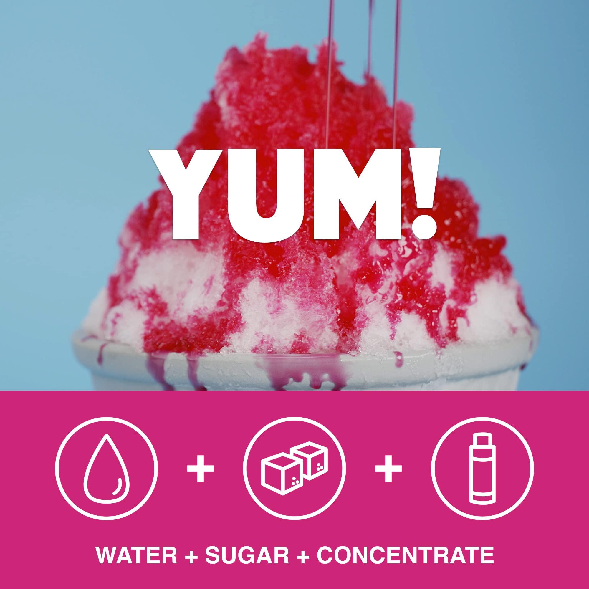 Hypothermias Hypothermias Shaved Ice and Snow Cone Syrup Unsweetened Flavor Concentrate - 4 Fl. Oz - Makes 1 Gallon of Ready to Use Syrup - Black Cherry - Must Add Filtered Water and Sweetener