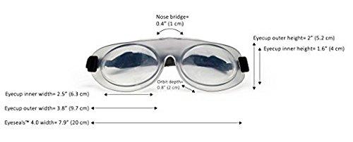 EYEECO EyeEco Eyeseals 4.0 Sleep Mask Clear Moisturizing Eye Masks for Sleep Keep Dry Air Out Latex-Free Eye Mask Great for CPAP Users