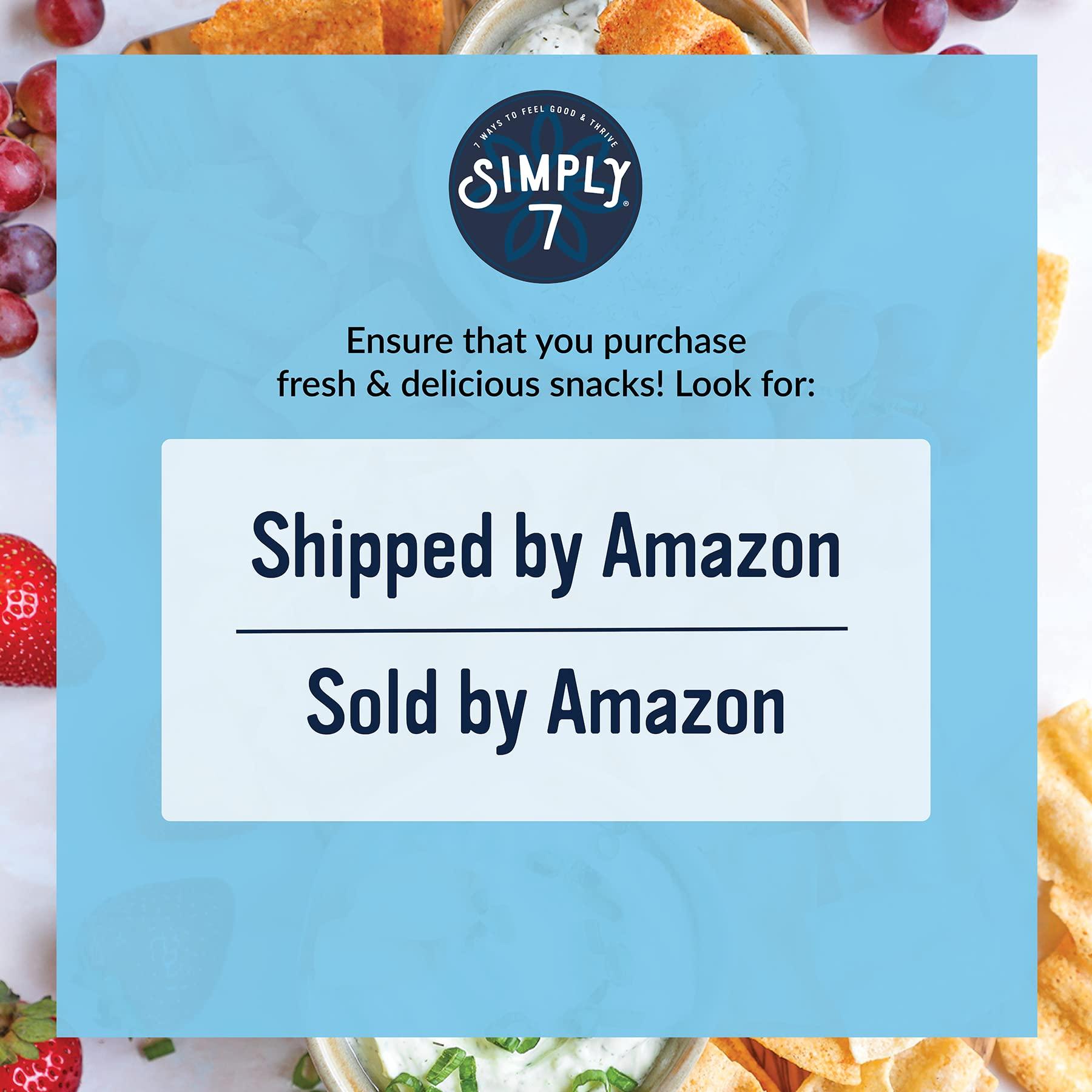 Simply 7 Simply 7, Quinoa Chips, Sea Salt, 3.5 Oz, 8 Pack, Non-GMO, Nut-Free, Vegetarian, Vegan Snack, Low Fat, Low Calorie, Plant-Based, Cholesterol Free