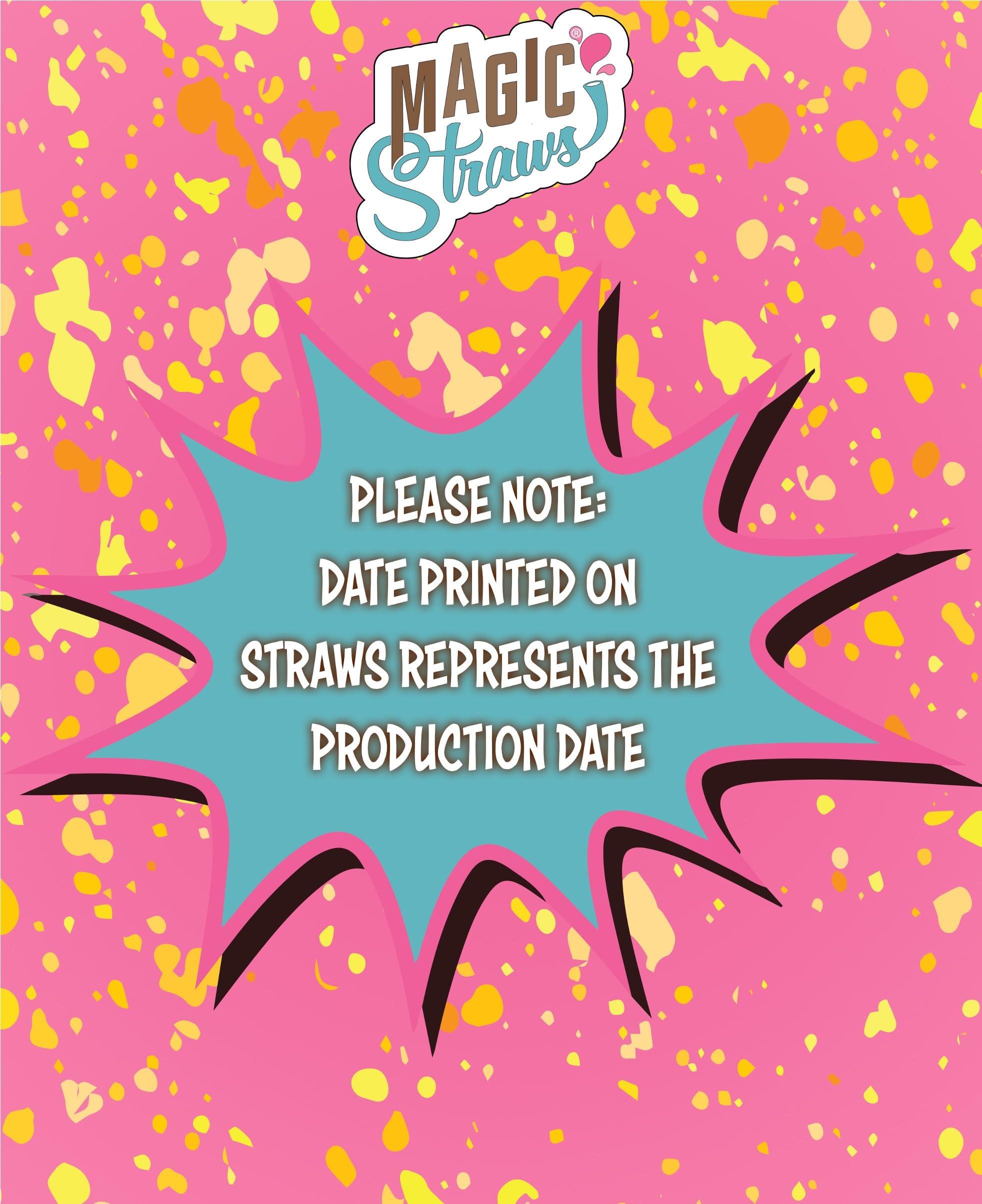 MILK MAGIC Milk Magic Strawberry Milk Straws (Box of 24) Milk Flavoring Straws