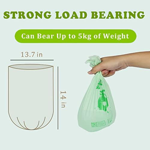 mavere 100% Compost Bags for Kitchen Countertop Compost Bin - 1, 1.2, 1.3, 1.5 Gallon, Kitchen Food Scrap Waste Compostable Small Trash Bags, ASTM D6400, US BPI and Europe OK Compost Home Certified, 100ct