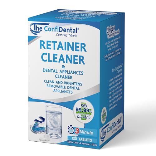The ConfiDental The ConfiDental Cleansing Tablets (120tablets) - 4 months supply. Retainer, Mouth Guard and Dental Appliances Cleaner. Keep your Dental Alliances Fresh and Clean like new.
