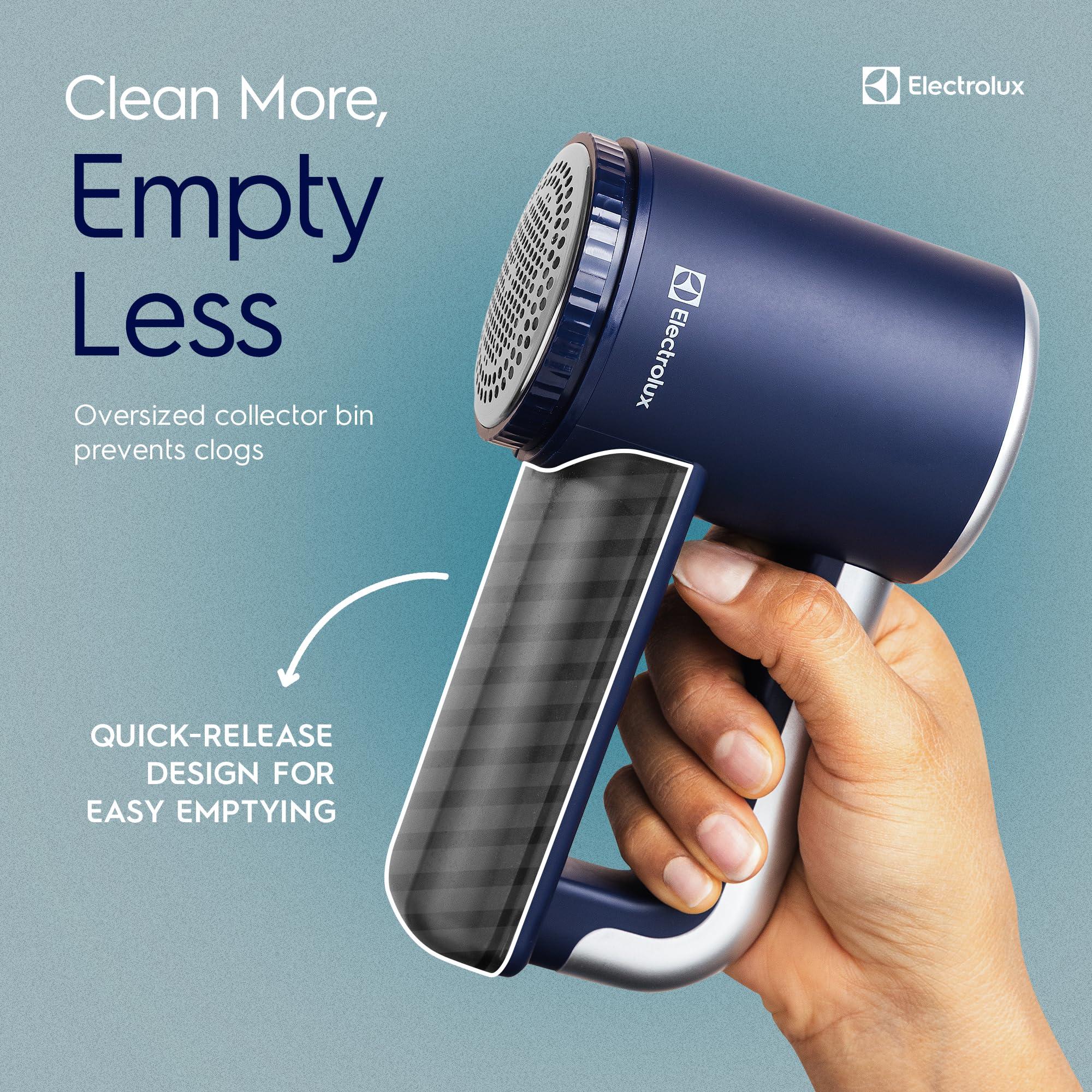 Electrolux Electrolux Rechargeable Fabric Shaver & Lint Remover for Clothes, Furniture, Sofas, Blankets with LED Display, 3-Speed Portable Electric Pill Cutter - Removes Lint, Pill, & Fuzz - Black