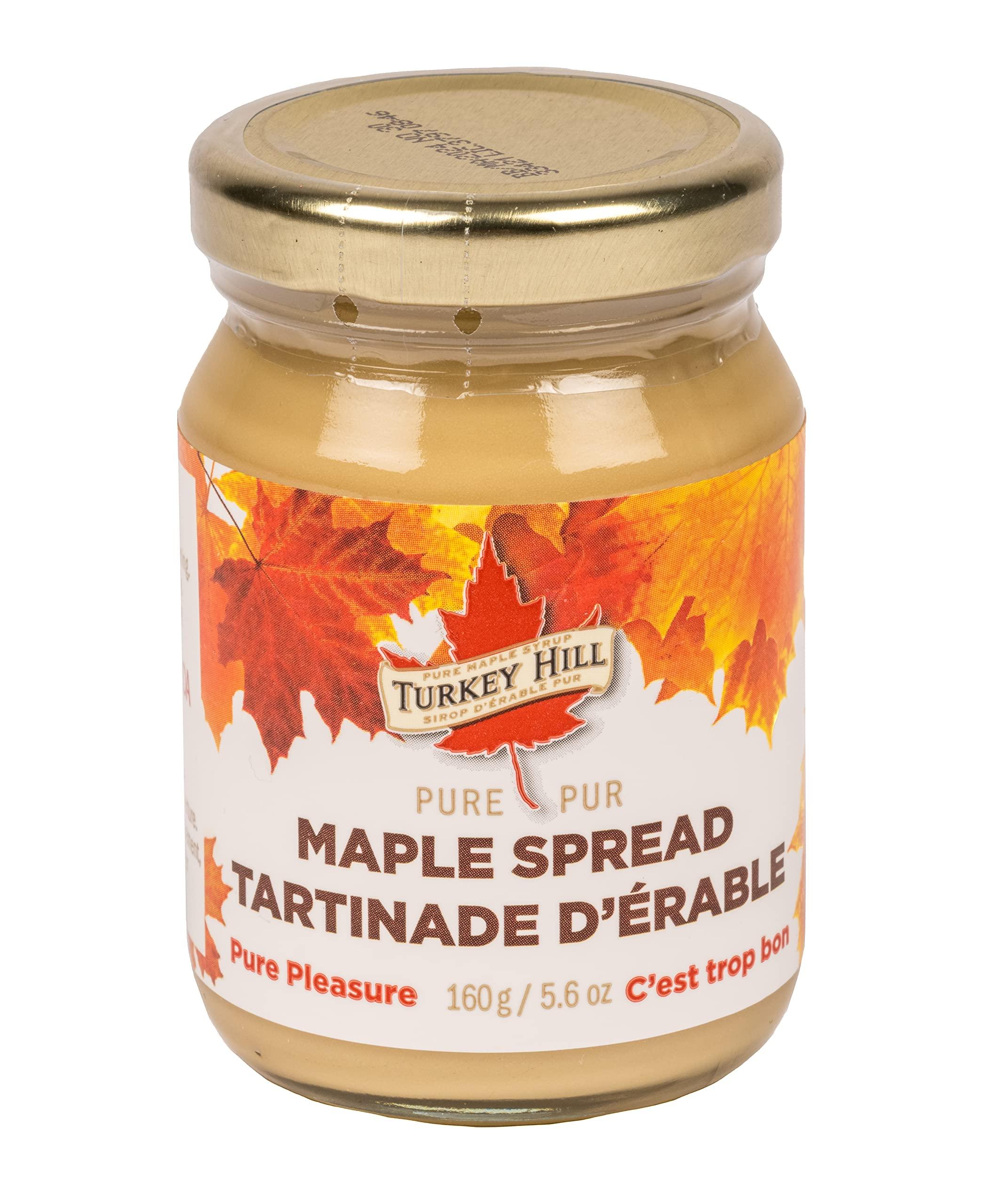 Turkeyhill Turkey Hill Sugarbush Pure Canadian Premium Maple Butter with Spread Glass Jar, All Natural Delicious Ingredients for Kids and Adults, 5.52