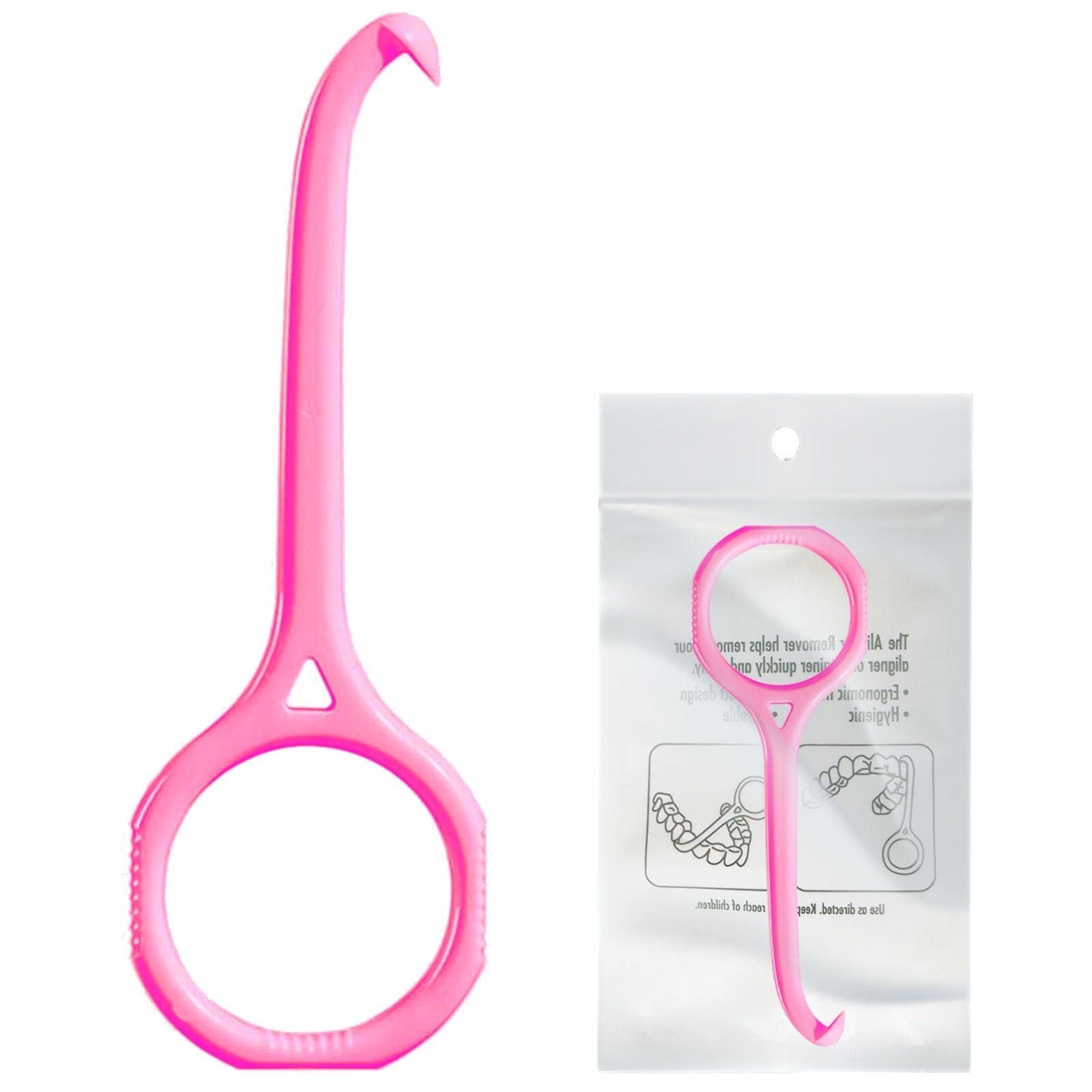LA MIERE LA MIERE Aligner Remover Tool, Aligner Removal Tool for Invisalign Removable Retainers, Aligners, Braces Removal Kit, Pink
